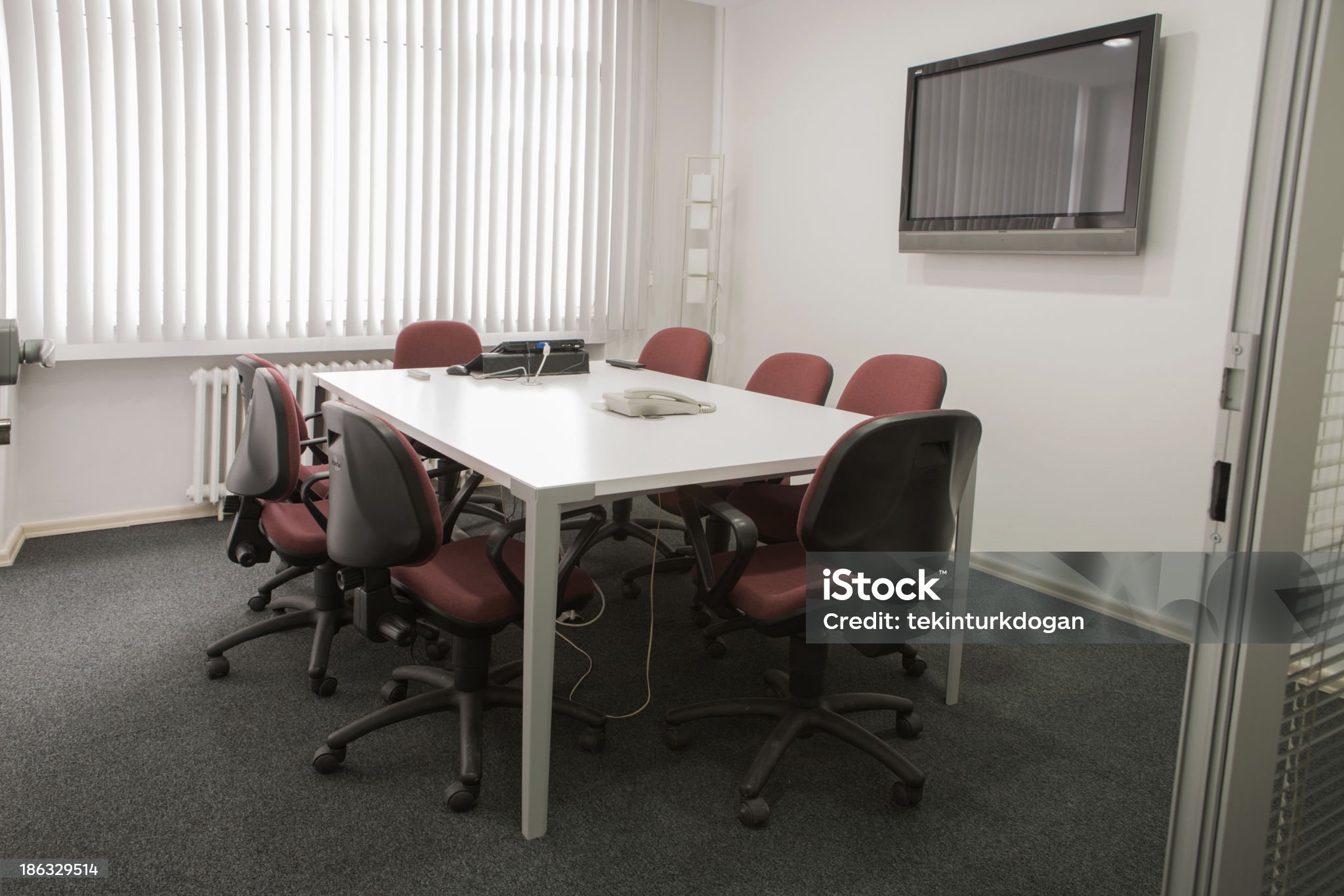 empty meeting and working office room in ankara turkey